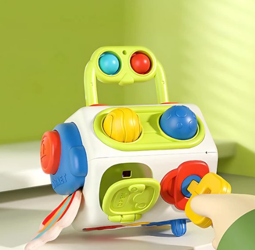Toddler Activity Cube Side View