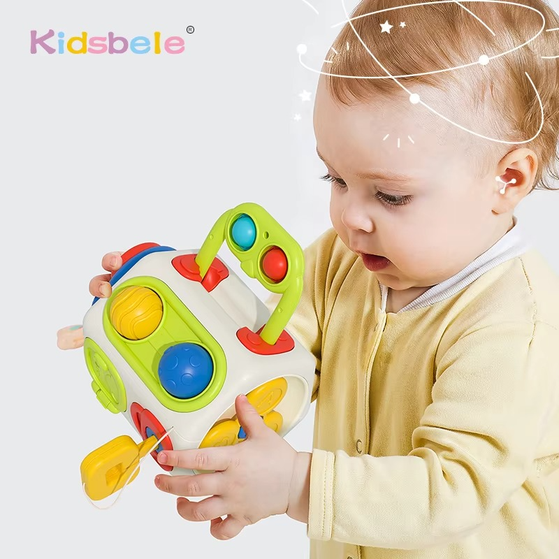 Toddler Activity Cube Close-Up