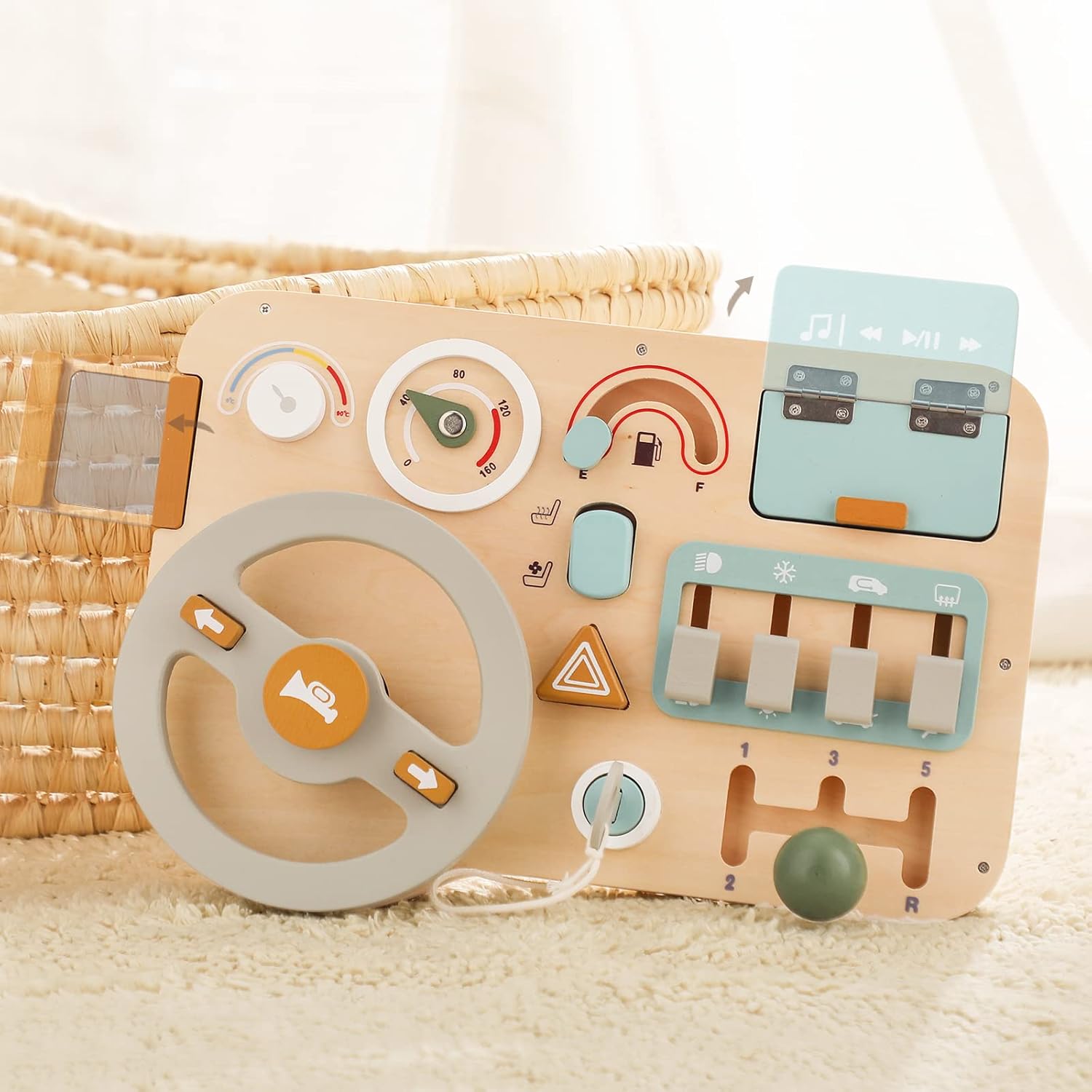 Wooden Activity Board Top View
