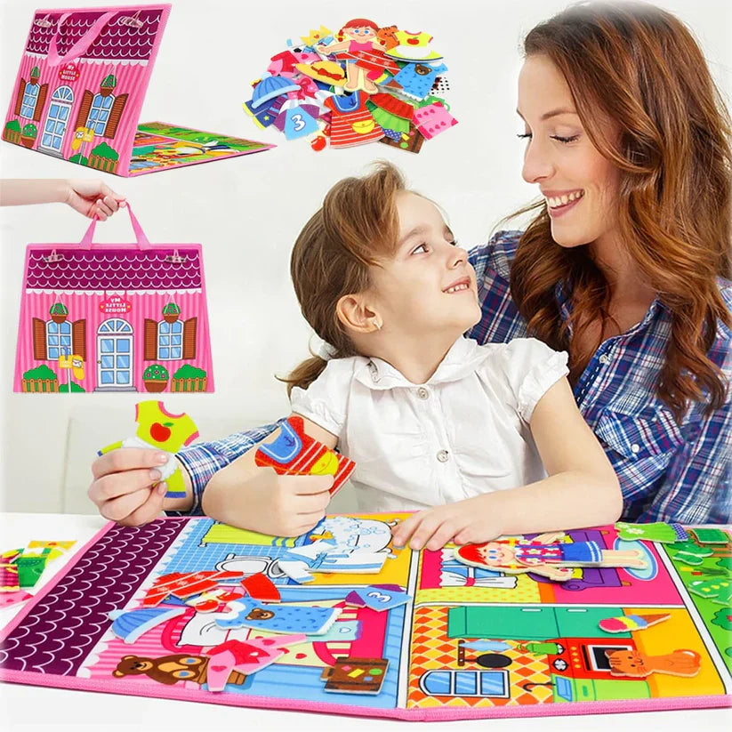 Montessori Felt Toy Open