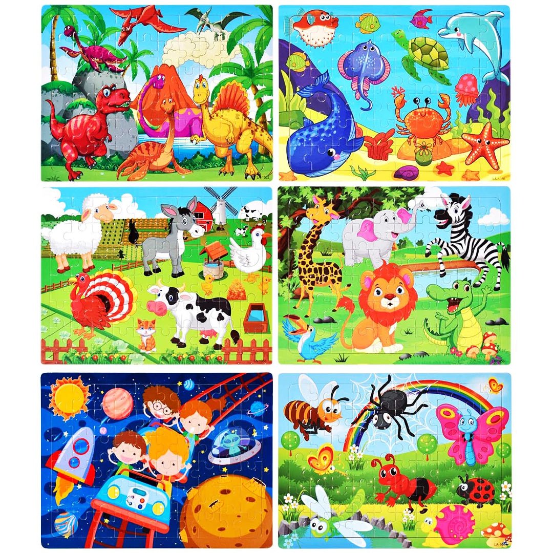 Kids Wooden Puzzle Set
